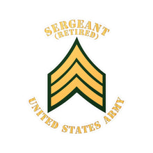 Load image into Gallery viewer, Kiss-Cut Vinyl Decals - Army - Sergeant - SGT - Retired - Flat X 300
