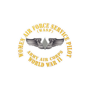 Kiss-Cut Vinyl Decals - AAC - WASP Wing (Women Air Force Service Pilot)