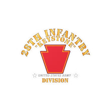 Load image into Gallery viewer, Kiss-Cut Vinyl Decals - Army - 28th Infantry Division - Keystone - SSI wo Stars X 300
