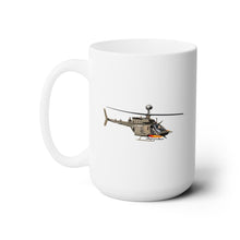 Load image into Gallery viewer, White Ceramic Mug 15oz - Army - OH-58 Kiowa wo Txt
