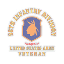 Load image into Gallery viewer, Kiss-Cut Stickers - Army - SSI - 98th Infantry Division - Iroquois - US Army Veteran X 300
