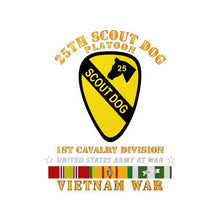 Load image into Gallery viewer, Kiss-Cut Vinyl Decals - Army - 25th Scout Dog Platoon 1st Cav - VN SVC
