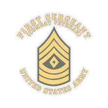 Load image into Gallery viewer, Kiss-Cut Stickers - Army - First Sergeant - 1SG - Combat Veteran - Flat X 300
