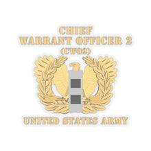 Load image into Gallery viewer, Kiss-Cut Stickers - Army - Chief Warrant Officer - CW02 - Flat - Eagle and Bar X 300
