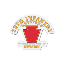 Load image into Gallery viewer, Die-Cut Magnets -SSI -Army - 28th Infantry Division - Keystone - SSI wo Stars X 300
