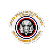 Load image into Gallery viewer, Die-Cut Magnets - 502nd PIR - 101st Airborne Division
