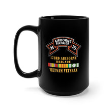 Load image into Gallery viewer, Black Mug 15oz - SOF - N Company Scroll - 173rd Airborne Brigade - Vietnam Veteran w VN SVC X 300
