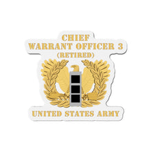 Load image into Gallery viewer, Die-Cut Magnets -SSI - Army - Chief Warrant Officer - CW03 - Retired - Flat - Eagle and Bar X 300
