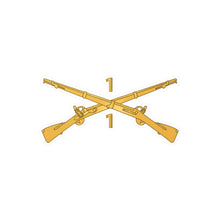 Load image into Gallery viewer, Kiss-Cut Vinyl Decals - Army - 1st Battalion, 1st Infantry Regiment Branch - wo Txt X 300
