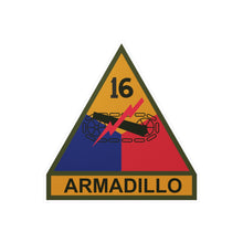 Load image into Gallery viewer, Kiss-Cut Vinyl Decals - SSI - 16th Armored Division w Name Tape X 300
