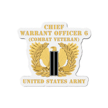 Load image into Gallery viewer, Die-Cut Magnets -SSI - Army - Chief Warrant Officer - CW06 - Combat Veteran - Flat - Eagle and Bar X 300
