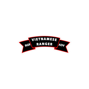 Kiss-Cut Vinyl Decals - SOF - SSI - Vietnamese Ranger Advisor Scroll X 300