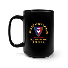 Load image into Gallery viewer, Black Mug 15oz - Army - SSI - 38th Infantry Division - Avengers of Bataan - US Army Veteran X 300
