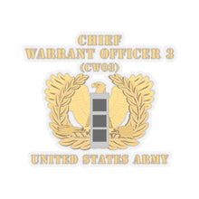 Load image into Gallery viewer, Kiss-Cut Stickers - Army - Chief Warrant Officer - CW03 - Flat - Eagle and Bar X 300
