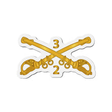 Load image into Gallery viewer, Die-Cut Magnets - 2nd Squadron 3rd Armored Cavalry Regiment Branch wo Txt
