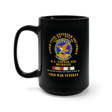 Load image into Gallery viewer, Black Mug 15oz - 410th Civil Engineer Squadron - Can Do - Will Do - KI Sawyer AFB, MI Cold War Veteran COLD SVC X 300
