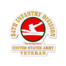 Load image into Gallery viewer, Die-Cut Magnets - Army - SSI - 84th Infantry Division - The Railsplitters - US Army Veteran X 300
