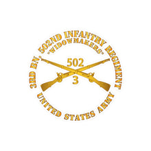 Load image into Gallery viewer, Kiss-Cut Vinyl Decals - Army - 3rd Bn 502nd Infantry Regt - Widowmakers - Infantry Br
