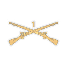 Load image into Gallery viewer, Kiss-Cut Stickers - Army - 1st Infantry Regiment Branch - wo Txt
