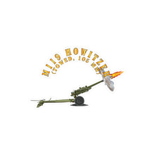 Load image into Gallery viewer, Kiss-Cut Vinyl Decals - Army - M119 howitzer - Firing - Towed, 105MM
