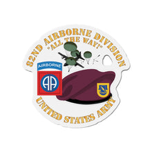 Load image into Gallery viewer, Die-Cut Magnets - Army - 82nd Airborne Div - Beret - Mass Tac - Maroon  - 1 - 504th Infantry wo DS X 300
