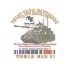 Load image into Gallery viewer, Kiss-Cut Stickers - Army - 761st Tank Battalion - Black Panthers - w Tank WWII  EU SVC
