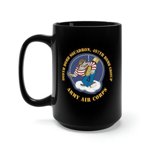 Black Mug 15oz - AAC - 869th Bomb Squadron, 497th Bomb Group X 300