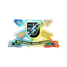 Load image into Gallery viewer, Holographic Die-cut Stickers - 46th Special Forces Company - Flash w Br - Ribbon X 300
