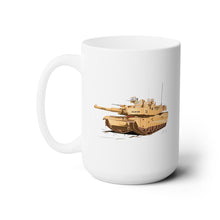 Load image into Gallery viewer, White Ceramic Mug 15oz - Army - Main Battle Tank - M1A1 wo Txt X 300
