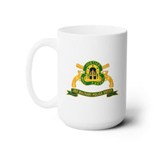 Load image into Gallery viewer, White Mug 15oz - Army - 3rd Military Police Group w Br - Ribbon
