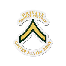 Load image into Gallery viewer, Die-Cut Magnets -SSI -Army - Private - PV2 - Combat Veteran - Flat X 300
