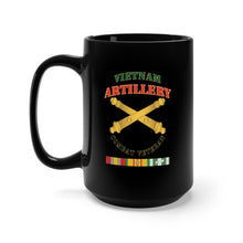 Load image into Gallery viewer, Black Mug 15oz - Army - Artillery - Vietnam - Combat Vet
