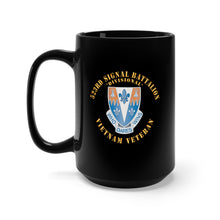 Load image into Gallery viewer, Black Mug 15oz - 523rd Signal Battalion, (Divisional) with Vietnam Service Ribbons X 300
