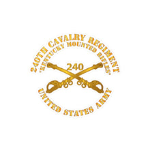 Load image into Gallery viewer, Kiss-Cut Vinyl Decals - Army - 240th Cavalry Regiment - Kentucky Mounted Rifles - US Army X 300

