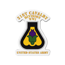 Load image into Gallery viewer, Die-Cut Magnets - Army - SSI - 21st Cavalry Division - WWI - US Army X 300
