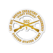 Load image into Gallery viewer, Die-Cut Magnets - 1st Bn 502nd Infantry Regt - First Strike - Infantry Br
