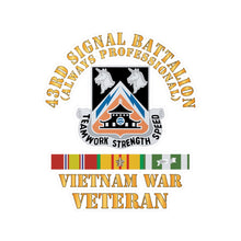 Load image into Gallery viewer, Kiss-Cut Vinyl Decals - Army - 43rd Signal Battalion - Vietnam War Veteran - DUI w VN SVC X 300
