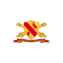 Load image into Gallery viewer, Kiss-Cut Vinyl Decals - Army - 19th Field Artillery w Br - Ribbon
