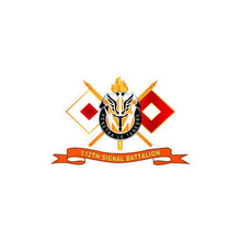 Load image into Gallery viewer, Kiss-Cut Vinyl Decals - Army - 112th Signal Battalion w Signal Branch - Br - Ribbon X 300
