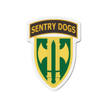 Load image into Gallery viewer, Die-Cut Magnets - 24th Infantry Regiment - Fort McKavett, TX - Buffalo Soldiers w Inf Branch
