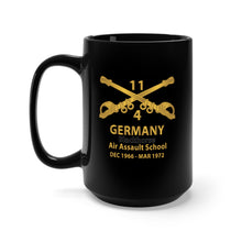 Load image into Gallery viewer, Black Mug 15oz - Helicopter Troop - 4th Squadron - 11th ACR - Branch - Germany - BlkHorse AAslt School X 300
