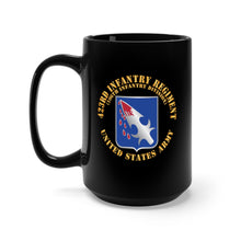 Load image into Gallery viewer, Black Mug 15oz - Army  - 423rd Infantry Regiment - US Army w DUI X 300
