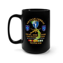 Load image into Gallery viewer, Black Mug (11oz, 15oz) - 5th Bn 46th Infantry w VN SVC
