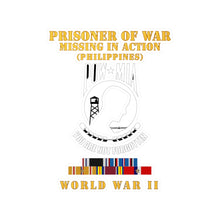 Load image into Gallery viewer, Kiss-Cut Vinyl Decals - Army - POW - MIA - Phili WWII w PAC SVC - Hat

