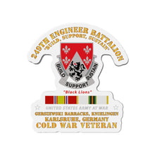 Load image into Gallery viewer, Die-Cut Magnets -SSI - Army - 249th Engineer Bn - Karlsruhe, Germany w VN and COLD SVC
