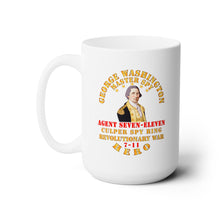 Load image into Gallery viewer, White Ceramic Mug 15oz - Govt - George Washington - Master Spy
