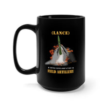 Load image into Gallery viewer, Black Mug 15oz - Army - Field Artillery - LANCE Firing
