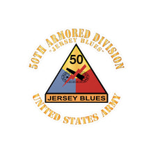 Load image into Gallery viewer, Kiss-Cut Vinyl Decals - Army - 50th Armored Division - SSI - Jersey Blues - Jersey Blues - US Army X 300

