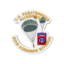 Load image into Gallery viewer, Die-Cut Magnets - Army - US Paratrooper - 82nd wo Shadow
