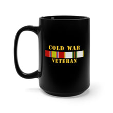 Load image into Gallery viewer, Black Mug 15oz - Army - Cold War Veteran w COLD SVC

